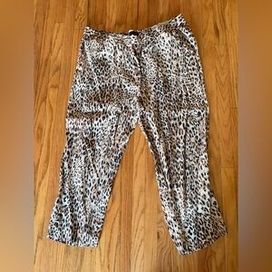 Banana Republic Leopard Print Cropped Pants